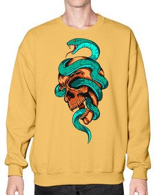 Snake 207# - cartoon animals- Sweatshirt - Crew