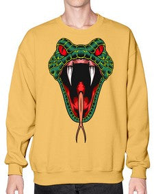 Snake 212# - cartoon animals- Sweatshirt - Crew