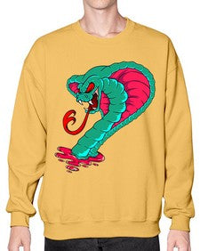 Snake 215# - cartoon animals- Sweatshirt - Crew