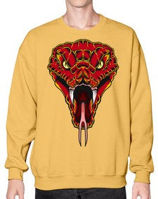 Snake 222# - cartoon animals- Sweatshirt - Crew