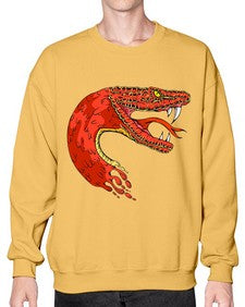 Snake 223# - cartoon animals- Sweatshirt - Crew