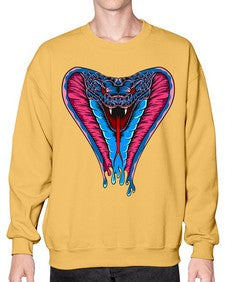 Snake 224# - cartoon animals- Sweatshirt - Crew