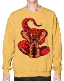 Snake 225# - cartoon animals- Sweatshirt - Crew