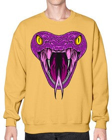 Snake 228# - cartoon animals- Sweatshirt - Crew