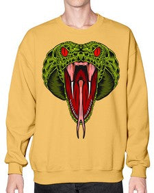 Snake 229# - cartoon animals- Sweatshirt - Crew