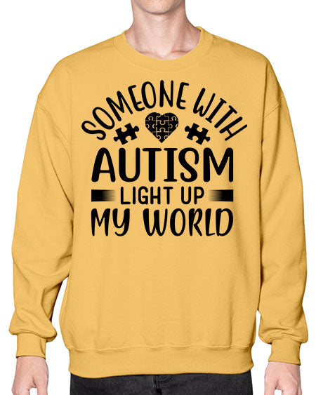 Some one with Style 50# - autism- Sweatshirt - Crew