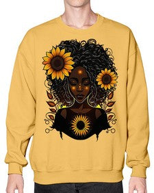 Sparkling Black Girl Design 13# - black girls or women- Sweatshirt - Crew