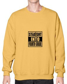 Straight into fourth grade 893# - fourth grade- Sweatshirt - Crew