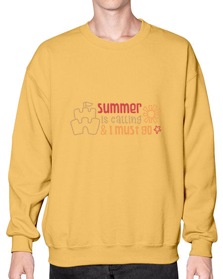 Summer is calling and I must go 13# - summer- Sweatshirt - Crew