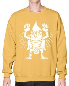 Super ice cream 246# - cartoon food- Sweatshirt - Crew