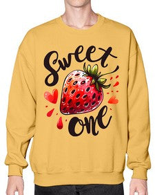 Sweet One Strawberry 1597# - strawberry- Sweatshirt - Crew