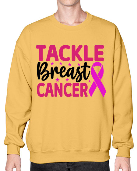 Tackle Breast Cancer 5# - breast cancer- Sweatshirt - Crew