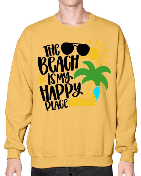 The Beach Is My Happy Place Style 12# - summer- Sweatshirt - Crew