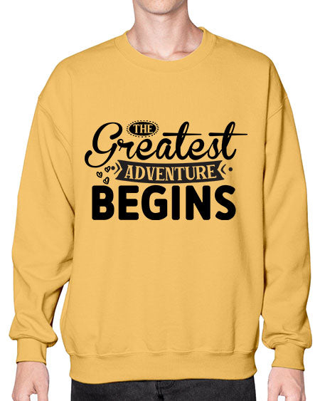 The Greatest Adventure Begins 456# - kids- Sweatshirt - Crew