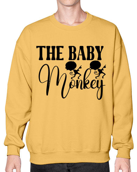 The baby monkey  - monkey- Sweatshirt - Crew