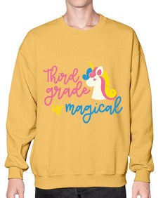 Third Grade Is Magical 963# - third grade- Sweatshirt - Crew