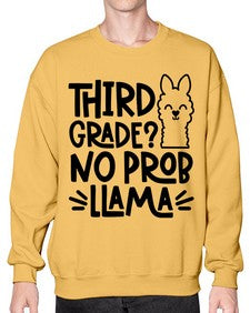 Third Grade No Prob 971# - third grade- Sweatshirt - Crew