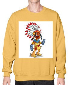 Thnksgvngindian 254# - cartoon general- Sweatshirt - Crew
