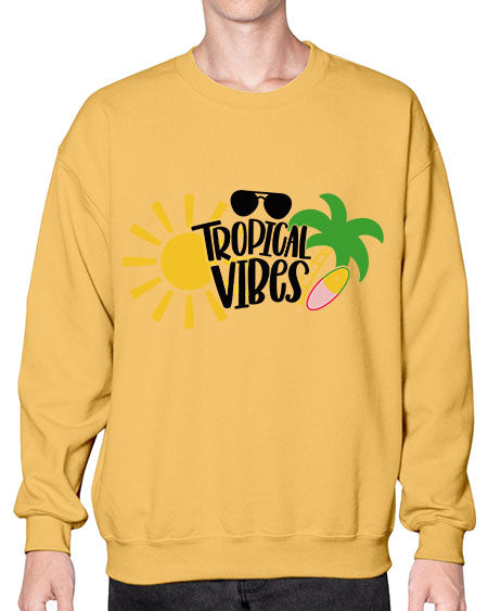 Tropical Vibes Style 9# - summer- Sweatshirt - Crew