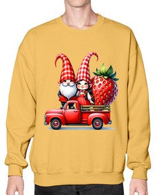 Truck Gnome Strawberries 1673# - strawberry- Sweatshirt - Crew