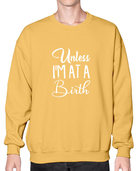 Unlessimatabirthhoodiegiftsfordoula1594# - doubla- Sweatshirt - Crew
