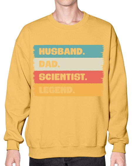 VintageHusbandDadScientistLegendScientistSkinite Scientist Skinite 14# - general science- Sweatshirt - Crew