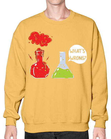 WhatsWrongScienceTshirt 11# - general science- Sweatshirt - Crew