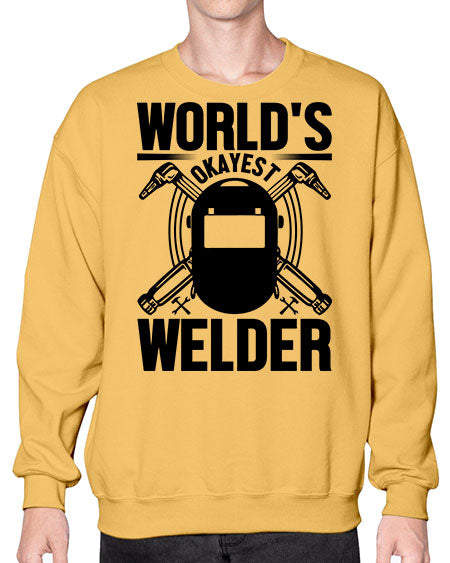 Worlds okayest Style 1666# - welder- Sweatshirt - Crew