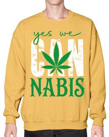 Yes we can nabis 1261# - marijuana- Sweatshirt - Crew