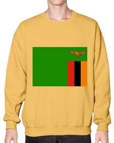 Zambia 2160# - world flags- Sweatshirt - Crew
