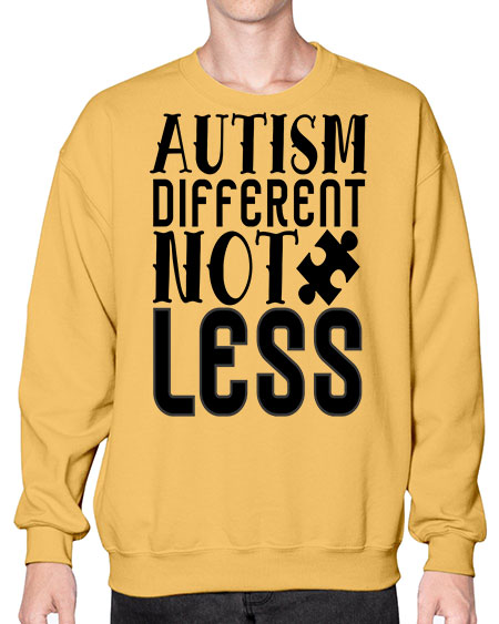 autism different not less 5214# - autism- Sweatshirt - Crew