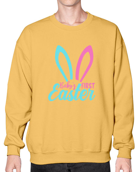 babys first easter Style 37# - baby- Sweatshirt - Crew