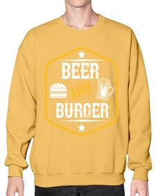 beer and burger 640# - beer- Sweatshirt - Crew