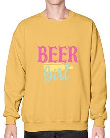 beer girl 48# - beer- Sweatshirt - Crew