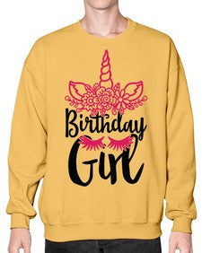 birthday girl 60# - unicorn- Sweatshirt - Crew