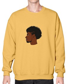 black man 39# - black boys or men- Sweatshirt - Crew