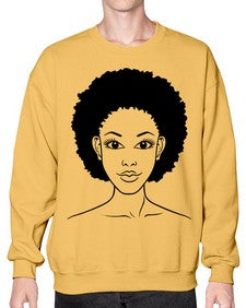 black women - queen 64# - black girls or women- Sweatshirt - Crew