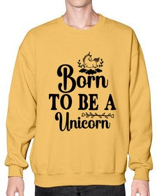 born to be a unicorn 67# - unicorn- Sweatshirt - Crew