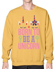 born to be a unicorn 70# - unicorn- Sweatshirt - Crew