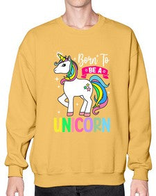 born to be a unicorn 72# - unicorn- Sweatshirt - Crew