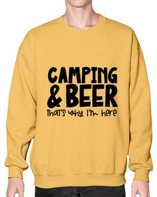 campingandbeerthatswhyiamhere 713# - beer- Sweatshirt - Crew
