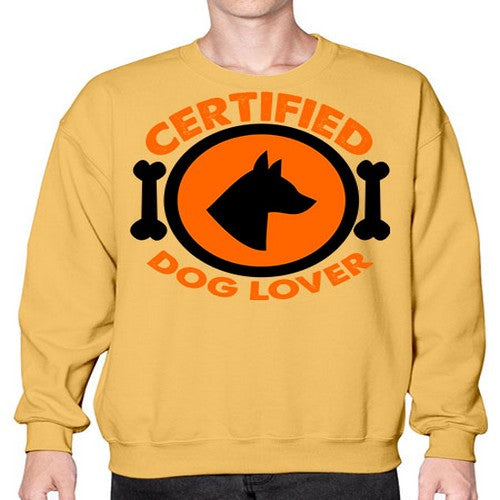 certified dog lover - dogs- Sweatshirt - Crew