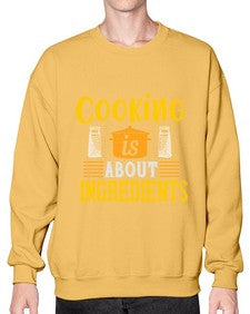 cooking is about ingredients 131# - cooking- Sweatshirt - Crew