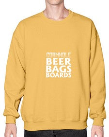 cornhole beer bags boards 880# - beer- Sweatshirt - Crew
