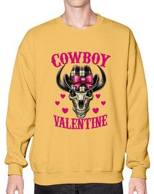 cowboy valentine western valentine 349# - western- Sweatshirt - Crew