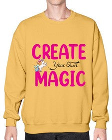 create your own magic 86# - unicorn- Sweatshirt - Crew