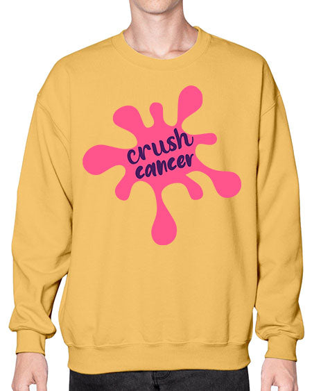 crush cancer Style 14# - breast cancer- Sweatshirt - Crew