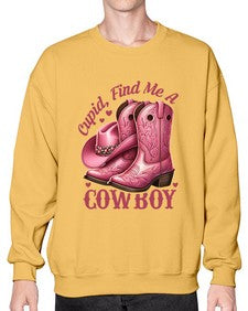 cupid find me a cowboy western 359# - western- Sweatshirt - Crew