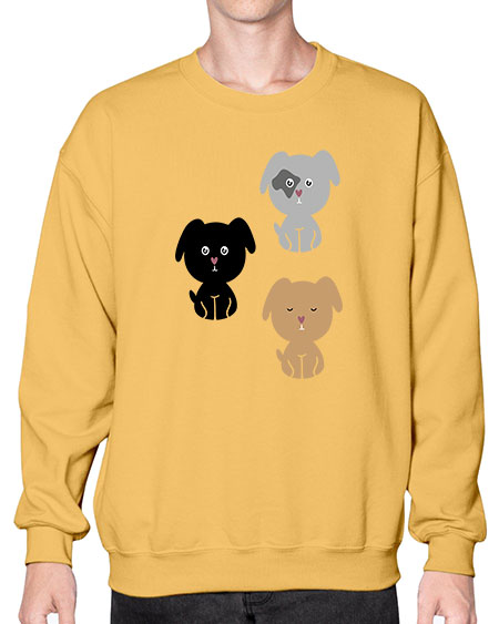 dogs 93# - bears - animals- Sweatshirt - Crew