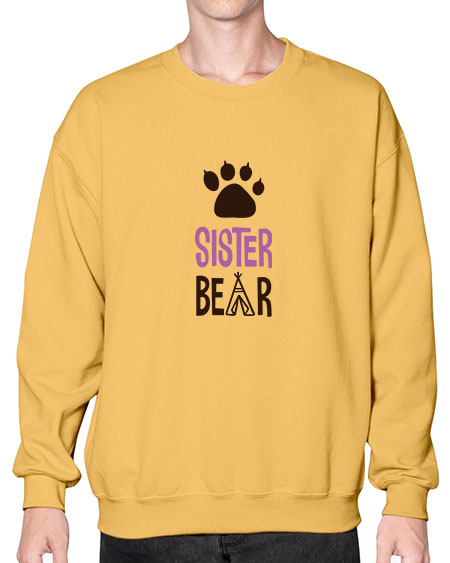 don t wake the bear 1# - bears - animals- Sweatshirt - Crew